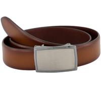 LLOYD Herren Gürtel bombiert Ledergürtel mit Automatikschließe 35mm cognac Herrengürtel (110)