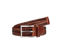 LLOYD Men's Belts Gürtel Herrengürtel Flechtgürtel Cognac 7587, Farbe:Braun, Länge:90