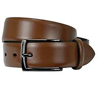 Lloyd Men's Leather Belt 35 mm Dark Buckle - Cognac, size: 120