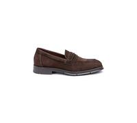 LLOYD Nagai (24-662-25) Herren-Loafer, Elegante, Bequeme, leicht anzuziehende Mokassins aus Wildleder in Braun, elastischer Riemen, bequem, leicht, atmungsaktiv, Größe 42 EU