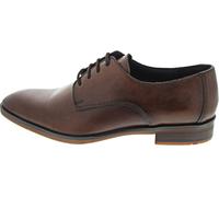 Derby-Schuhe aus Leder mit Ziernähten 42,5 men Mittelbraun