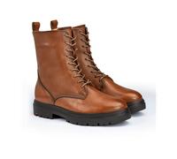 LLOYD Schnürstiefeletten Damen Cognac Braun Größe 39 EU / 6 UK