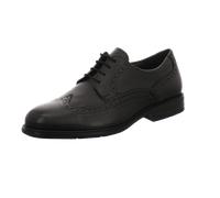 LLOYD Businessschuh Kaleb Herren Derby Full-Brogue rahmengenäht Extraweit Schwarz 40,5 EU / 7 UK