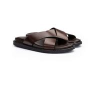 LLOYD Herren Sandalen Braun 43 Genarbtes Leder