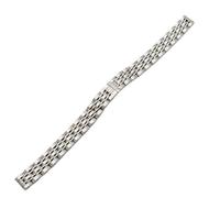 LMINGZE Damen-Uhrenarmband aus Edelstahl, 10 mm, 12 mm, 14 mm, 16 mm, kleine Größe, massives Metallarmband, universell(Silver,17mm)