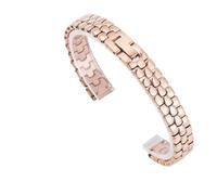 LMINGZE Damen-Uhrenarmband aus Edelstahl, 6-16 mm, kleine Größe, universelles Ersatz-Uhrenarmband, solides Armband(Rose Gold A,8mm)