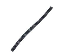 LMINGZE Damen-Uhrenarmband aus Edelstahl, 6 mm, 8 mm, 10 mm, 12 mm, kleine Größe, massives Metallarmband, universell(Black,6mm)