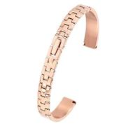 LMINGZE Damen-Uhrenarmband aus Edelstahl, 8 mm, 10 mm, 12 mm, 14 mm, kleine Größe, massives Metallarmband, universell(Gold,10mm)