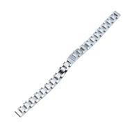 LMINGZE Damen-Uhrenarmband aus Edelstahl, 8 mm, 10 mm, kleine Größe, massives Metallarmband, universell(Silver 10mm)