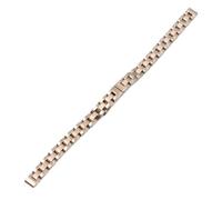 LMINGZE Damen-Uhrenarmband aus Edelstahl, 8 mm, 10 mm, kleine Größe, massives Metallarmband, universell(Rose Gold 8mm)