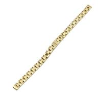 LMINGZE Damen-Uhrenarmband aus Edelstahl, 8 mm, 10 mm, kleine Größe, massives Metallarmband, universell(Gold 8mm)