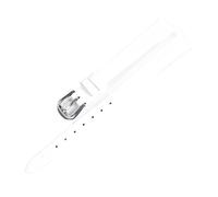LMINGZE Damen-Uhrenarmband aus Leder, 6 mm, 8 mm, 10 mm, 12 mm, kleine Größe, Universal-Uhrenarmband, Edelstahl-Schnalle(White S,8mm)
