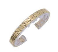 LMINGZE Damen-Uhrenarmband aus Metall, 10 mm/12 mm, Gold, Silber, Roségold, universelles Edelstahlarmband(Gold,10mm)