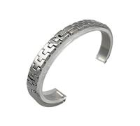 LMINGZE Damen-Uhrenarmband aus Metall, 8 mm, 10 mm, 12 mm, 14 mm, massives Edelstahl-Uhrenarmband, Universalarmband(Silver,8mm)