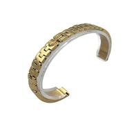 LMINGZE Damen-Uhrenarmband aus Metall, 8 mm, 10 mm, 12 mm, 14 mm, massives Edelstahl-Uhrenarmband, Universalarmband(Gold,10mm)