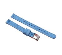 LMINGZE Damen-Uhrenarmband, klein, verschleißfest, aus Segeltuch, Nylon, Mehrfarbig, universell, 8 mm, 10 mm, 12 mm(Dark Blue,8MM)
