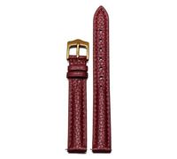 LMINGZE Echtes Leder-Uhrenarmband, 18 mm, 20 mm, 22 mm, 24 mm, universelles Uhrenarmband, Roségold-Edelstahl-Schnalle(Red G,24mm)