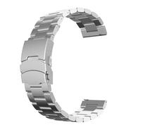 LMINGZE Edelstahlband Metall Ersatz 22mm Armband Schnelle Demontage Universal Uhrenarmband(Silver)