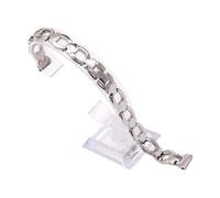 LMINGZE Kleines Damen-Uhrenarmband, 10 mm, 12 mm, 14 mm, Edelstahl-Uhrenarmband, silberfarbenes Roségold-Armband(Silver,10mm)