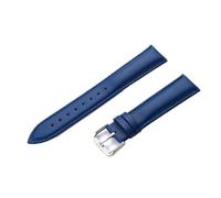 LMINGZE Leder-Uhrenarmband, 12 mm bis 22 mm, Edelstahl-Schnalle, universelles Ersatzarmband(Blue,12mm)