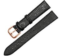 LMINGZE Retro-Uhrenarmband aus Leder, 18 mm, 20 mm, 22 mm, Edelstahlschließe, universelles Ersatzarmband(Black R,22mm)