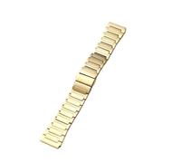 LMINGZE Uhrenarmband, Metallersatz, 22 mm, Armband aus Edelstahl, schnelle Demontage, universell(Gold)