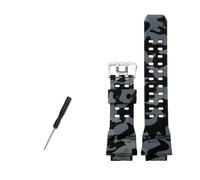LMPVPDGADZ Uhrenarmband aus Silikonkautschuk, 16 mm, konvexe Verbindung, Schwarz, Rot, Orange, Blau, Grün, Beige, passend for CASIO, passend for G-SHOCK 3410 GW-9400 GW9300(A Camo black-S)
