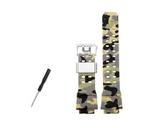 LMPVPDGADZ Uhrenarmband aus Silikonkautschuk, 16 mm, konvexe Verbindung, Schwarz, Rot, Orange, Blau, Grün, Beige, passend for CASIO, passend for G-SHOCK 3410 GW-9400 GW9300(B Camo grass green-S)
