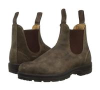 LMUIPMAA Herren Chelsea-Stiefel Wasserdicht Stahlkappe Arbeitsstiefel,Braun,46 EU