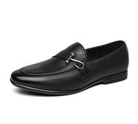 LMUIPMAA Herren Mokassins Slip on Penny Leichte Loafers Komfort Fahrerschuhe Freizeitschuhe,Schwarz,42 EU