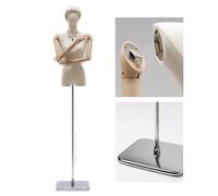 LMXSHJI Schneiderpuppe Damenbüste Büste Flache Schultern Modell Requisiten Frauenkleidung Halbkörperpuppe Rechtwinklige Schulter Bekleidungsgeschäft Ausstellungsständer für Fenstermodelle ganzer Körpe