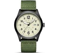 LN LENQIN Uhren Herren Herren Uhr Militär Uhr 30M wasserdichte Armbanduhrherren Analog Quarzuhr für Männer mit Datum Sportuhr Nylon Band Taktische