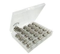 LNKA Metallspulen für Bernina Spulen 1130, 1004, 1005, 1006, 1008, # 0115367000-B, Alt# 0015367200, 25 Stück pro Box