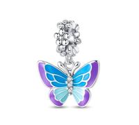 LNQOBU 925 silber Glow in the Dark Glühwürmchen Charms Anhänger,Farbwechselndes Chamäleon Charms Bead Charms Geeignet für Damenarmbänder und Halsketten