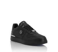 Sneaker PHILIPP PLEIN "Cocco Crocco Geprägt", Damen, Gr. 42, Normalschaft, 0202, schwarz, schwarz, Schuhe Sneaker (87540059-42) 0202, schwarz, schwarz