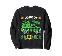 Loads of Luck Kleeblatt, kariert, Buffalo, St. Patrick's Day Sweatshirt