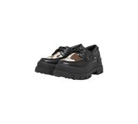 Loafer BUFFALO "Buffalo ASPHA BOAT", Damen, Gr. 40, schwarz (fur), Polyurethan, Schuhe Loafer (25765533-40) fur