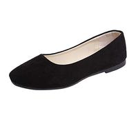 Loafer Damen Flat Sandal Mary Jane Halbschuhe Bequeme Schuhe Slip On Flach Schuhw Wildleder Ballettschuhe Elegante Sommerschuhe Büro Arbeit Schuhe Casual Einfarbig Boot Schuhe Freizeitschuhe Slipper