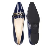 Loafer HENRY STEVENS "Madison HVL", Damen, Gr. 41, dunkelblau, Lackleder, Schuhe Loafer, Damen Slipper elegant handgefertigt, Lederschuh (52119029-41) dunkelblau