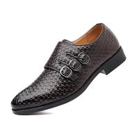 Loafer Herren Schnallen Businessschuhe Anzugschuhe Handfinish Leder Halbschuhe Britischer Stil Elegante Herrenschuhe Komfortabel Slipper Büro Hochzeit Freizeit Gentleman Style