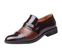 Loafer Herren Spitze Businessschuhe Anzugschuhe Slipper Leder Halbschuhe Flacher Einstieg Elegante Herrenschuhe Komfortabel Leicht Büro Freizeit Hochzeit Alltag Sommer Style