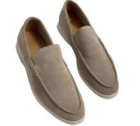 Loafer Herren Wildleder Penny Loafers GemüTlich Fahrende Schuhe Mokassin Slippers Herrenschuhe Slipper Modische Herrenschuhe Mit Einem Fuß Und SteigbüGel Einfarbig Sneaker