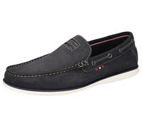 Loafer LERROS, Herren, Gr. 45, navy, Veloursleder, Schuhe Loafer, Slipper, Halbschuh, Mokassin, Schlupfschuh mit Perforation (65102854-45) navy