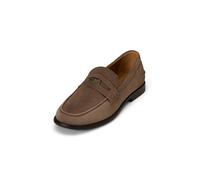 Loafer MARC O'POLO "aus geöltem Veloursleder", Damen, Gr. 39, braun (faded braun), Obermaterial: 100% Leder, Schuhe Loafer (40353050-39) faded braun