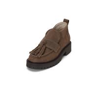 Loafer MARC O'POLO "aus geöltem Veloursleder", Damen, Gr. 40, braun (faded braun), Obermaterial: 100% Leder, unifarben, Schuhe Loafer (49105929-40) faded braun
