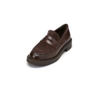 Loafer MARC O'POLO "aus Leder-Mix: glatt und Velours", Damen, Gr. 36, schwarz braun, Obermaterial: 100% Leder (Rind), unifarben, Schuhe Loafer (95621914-36) schwarz braun