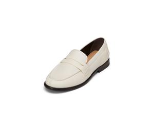 Loafer MARC O'POLO "aus natürlichem Ziegenleder", Damen, Gr. 41, grau silk, Obermaterial: 100% Leder (Rind), unifarben, Schuhe Loafer (93958527-41) grau silk