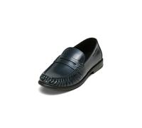 Loafer MARC O'POLO "aus veredeltem Rindleder", Damen, Gr. 38, blau (m890), Obermaterial: 100% Leder, unifarben, Schuhe Loafer (28598860-38) m890