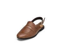 Loafer MARC O'POLO "aus veredeltem Rindleder", Damen, Gr. 38, schwarz taupe, Obermaterial: 100% Leder (Rind), unifarben, Schuhe Loafer (25549644-38) schwarz taupe