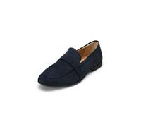 Loafer MARC O'POLO "aus weichem Velours-Rindleder", Damen, Gr. 38, true navy, Obermaterial: 100% Leder (Ziege), unifarben, Schuhe Loafer (60769302-38) true navy